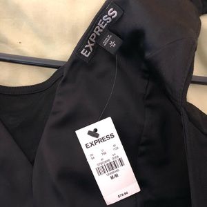 Express NWT Black Midi Dress